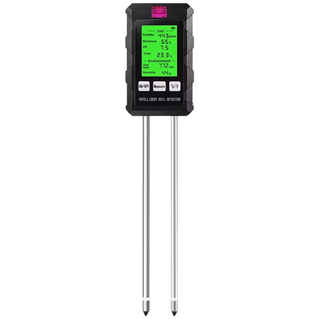 AcioSolex 6-in-1 Professional Soil pH Tester and Moisture Sensor