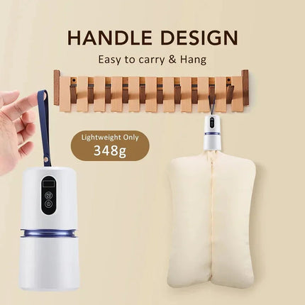 AirieLuxe Portable Travel Clothes Dryer with 360° Hot Air Circulation
