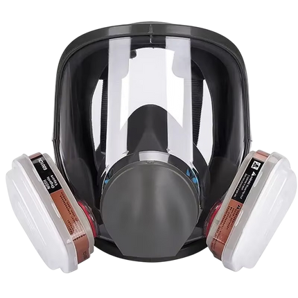 AiroLabix Full Face Respirator Mask with KN95 Dual Filtration