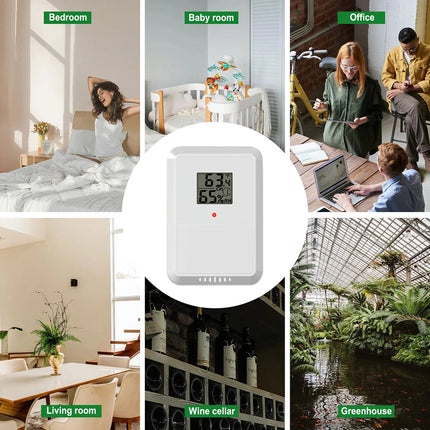 AiryVonex Solar Powered WiFi Weather Station with HD Display