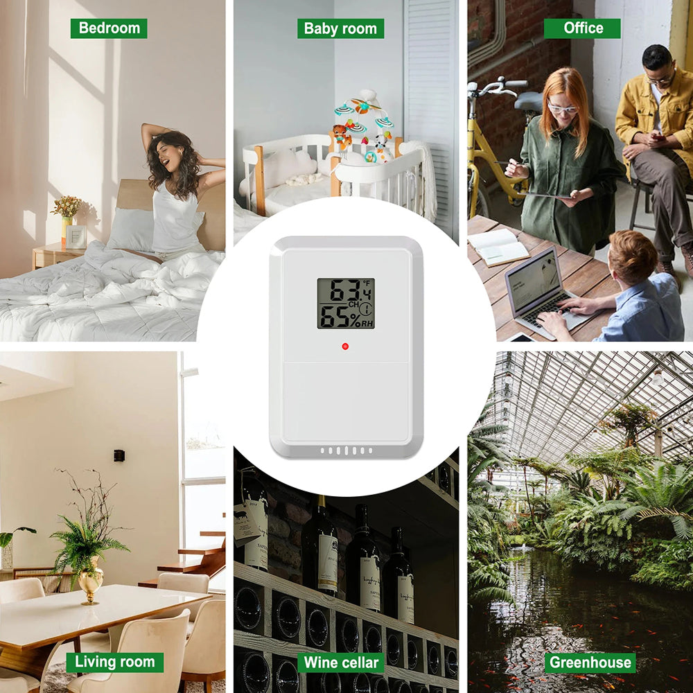 AiryVonex Solar Powered WiFi Weather Station with HD Display