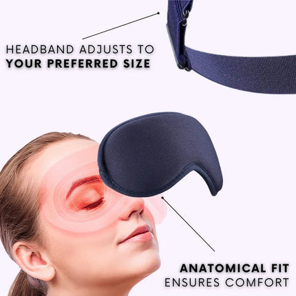 AizeNoras Blackout Sleep Mask with 360 Shading