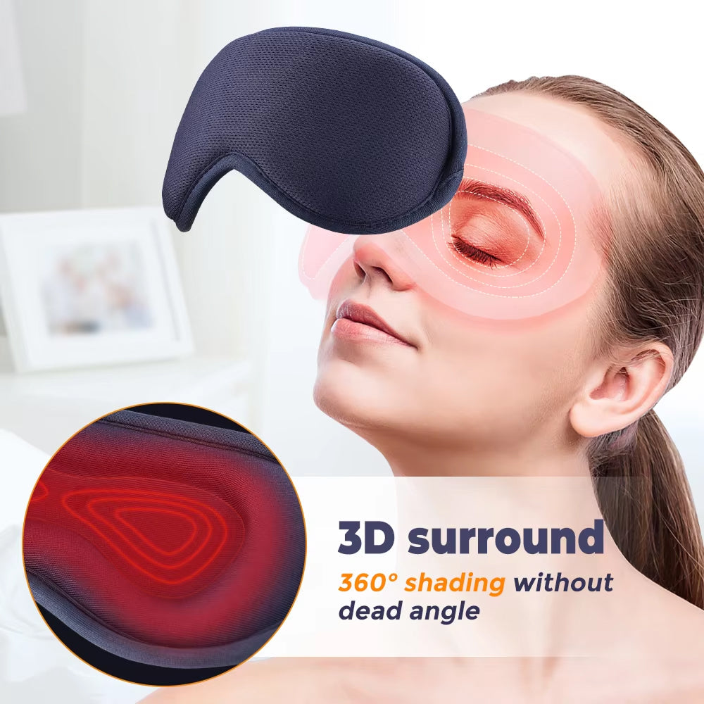 AizeNoras Blackout Sleep Mask with 360 Shading