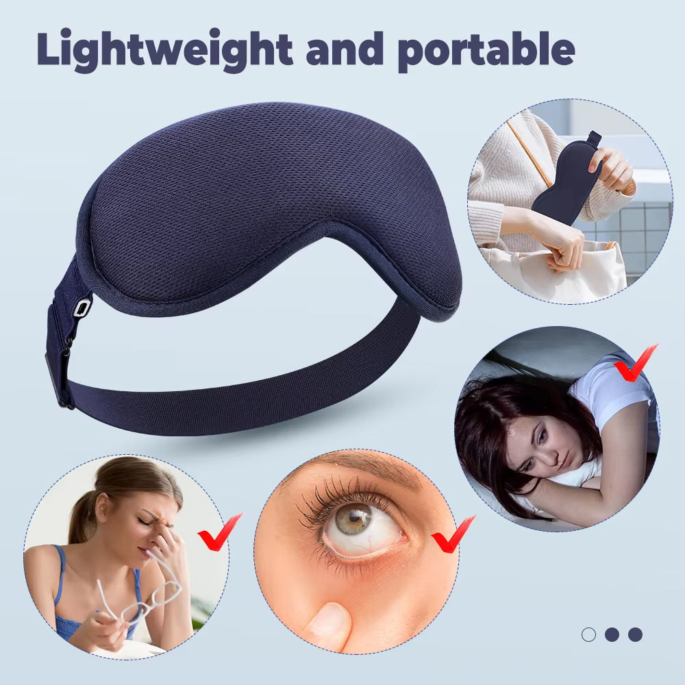 AizeNoras Blackout Sleep Mask with 360 Shading