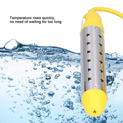 AquaFlari 2500W Portable Bathtub Immersion Water Heater with Anti-Scald Guard
