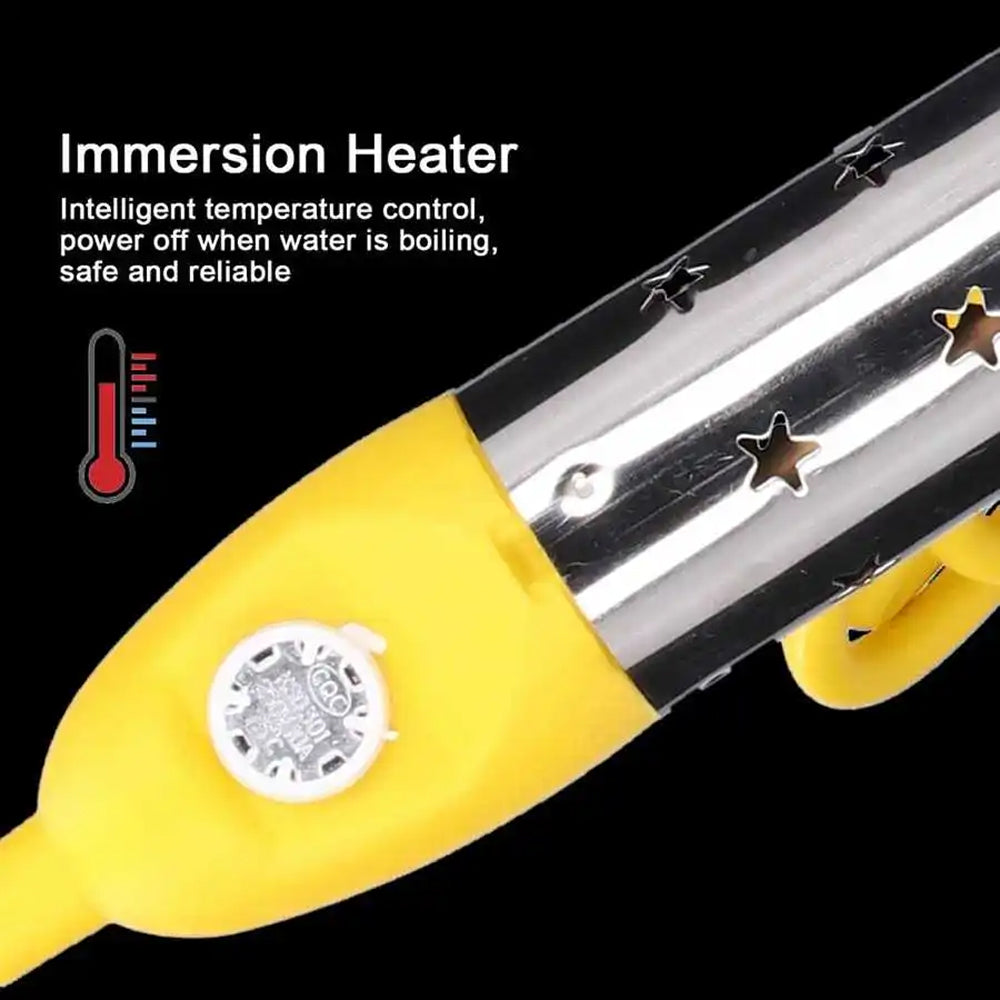 AquaFlari 2500W Portable Bathtub Immersion Water Heater with Anti-Scald Guard