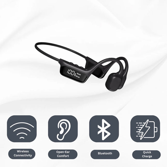 AudiBonex Bone Conduction Headphones | Open-Ear Wireless Audio