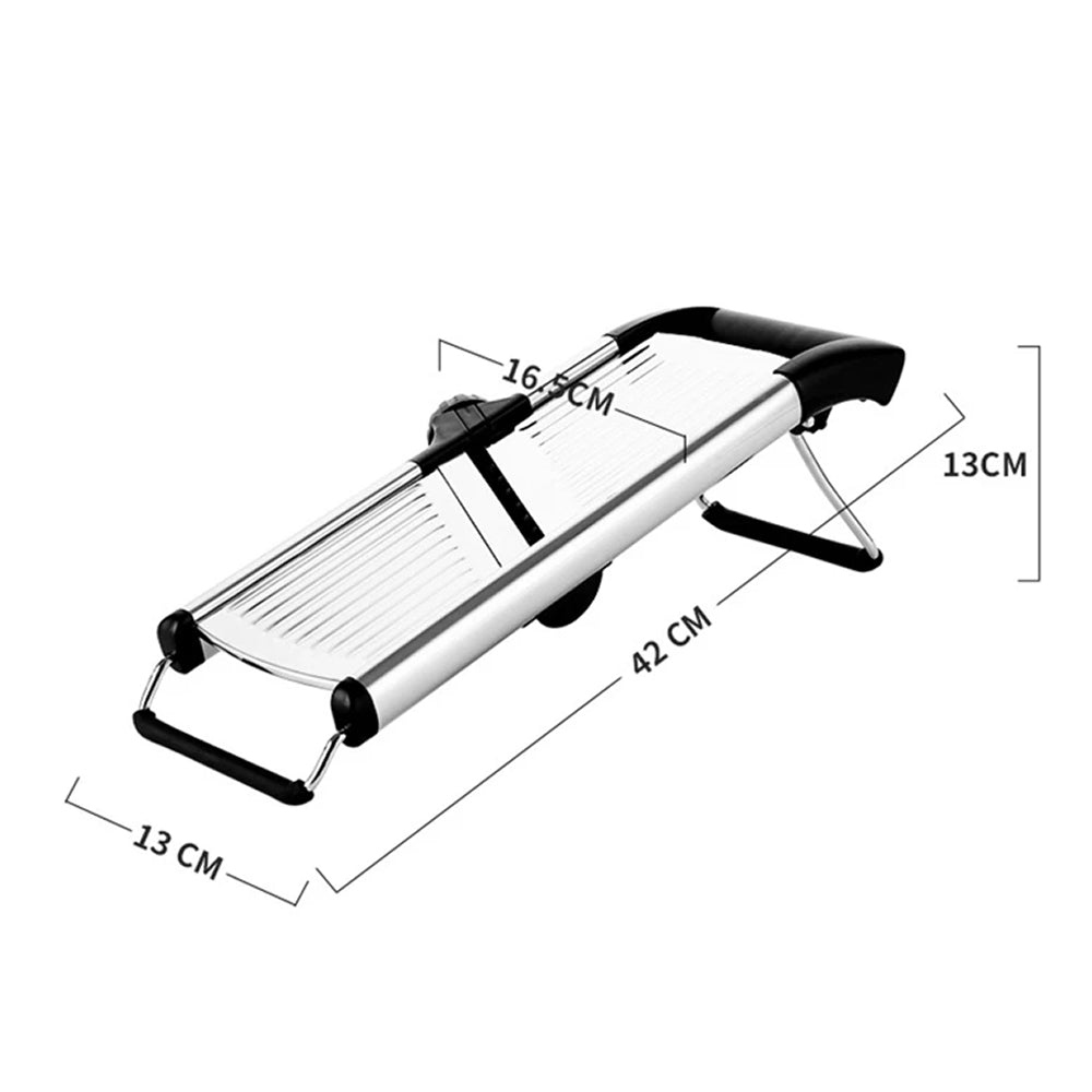 BladeAuxi Adjustable Mandoline Slicer with 6 Cuts & Safety Glove