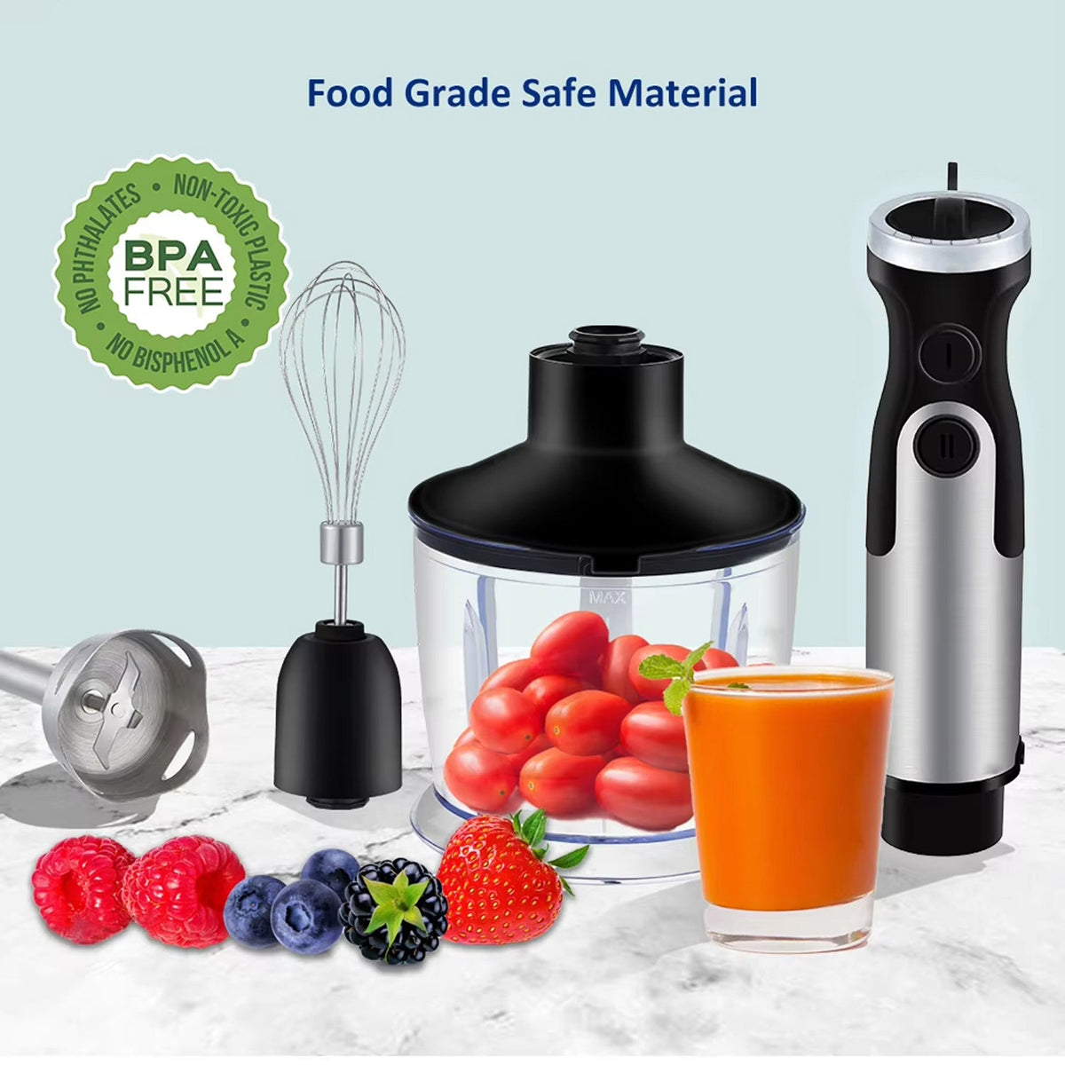 BlenDorie Professional 5-in-1 Immersion Blender with 1200W Motor