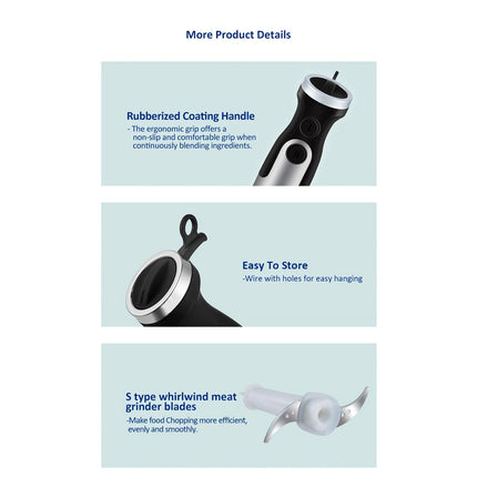 BlenDorie Professional 5-in-1 Immersion Blender with 1200W Motor