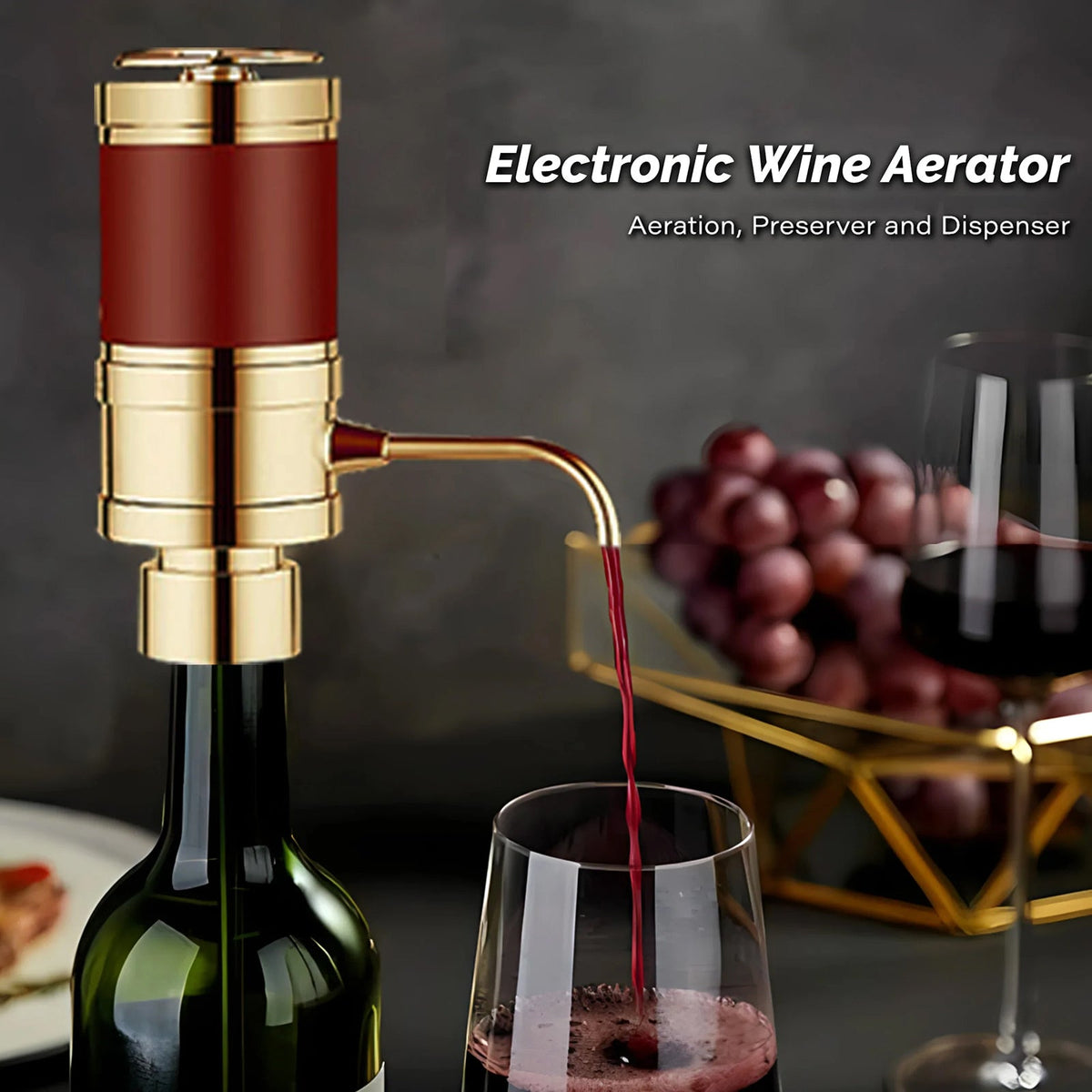 BreuVexi Instant Wine Aerator and 30-Day Vacuum Preservation System