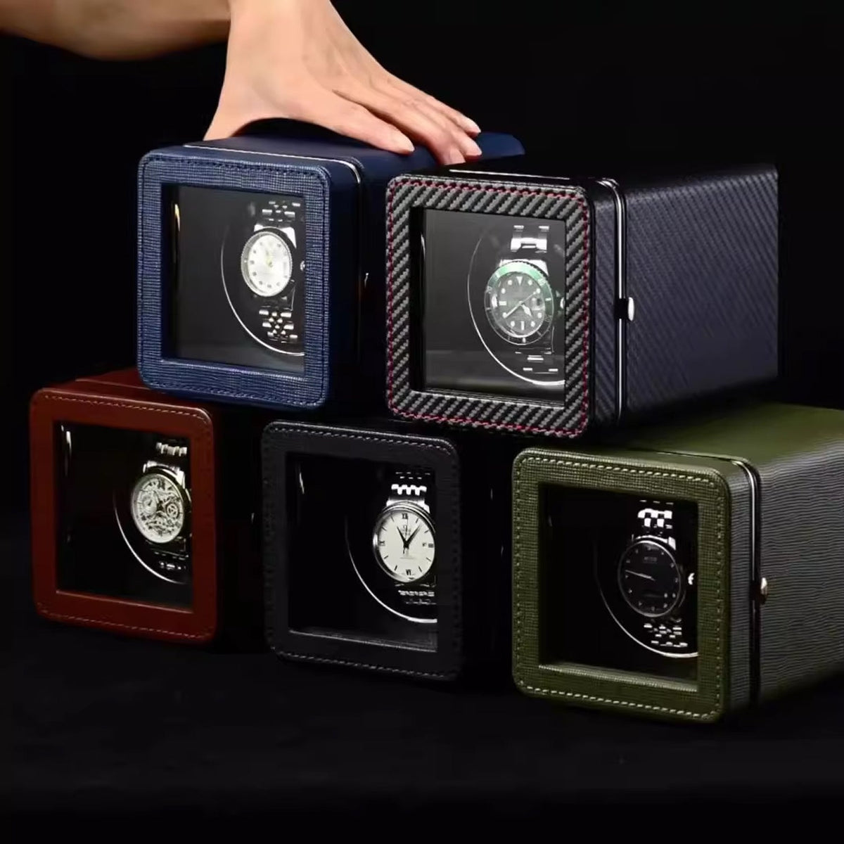 ChroniNova Automatic Watch Winder with 5 Modes and Silent Motor