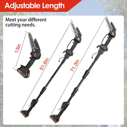 CrestiCut 2-in-1 Cordless Pole Saw & Mini Chainsaw for Trees