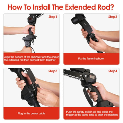 CrestiCut 2-in-1 Cordless Pole Saw & Mini Chainsaw for Trees