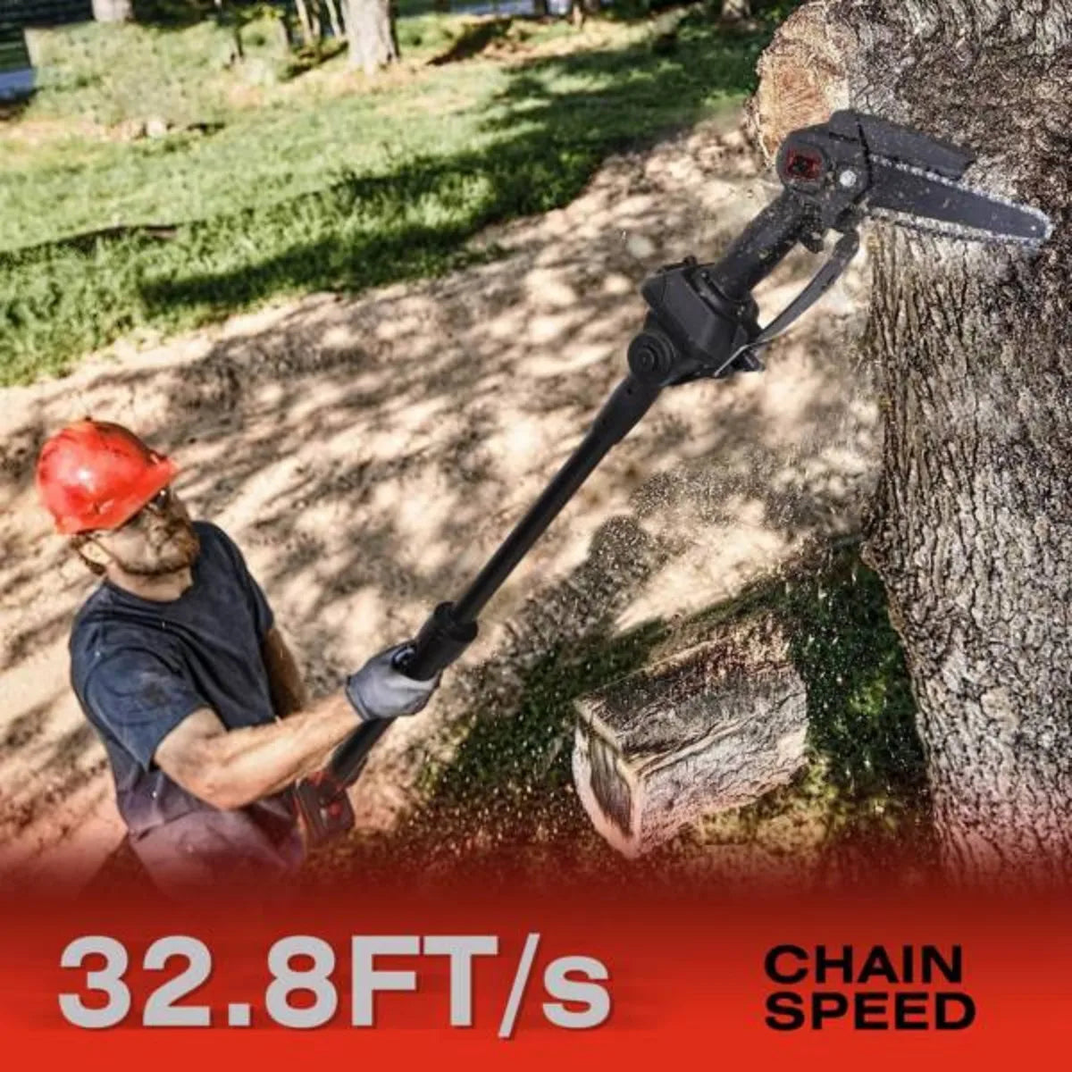 CrestiCut 2-in-1 Cordless Pole Saw & Mini Chainsaw for Trees