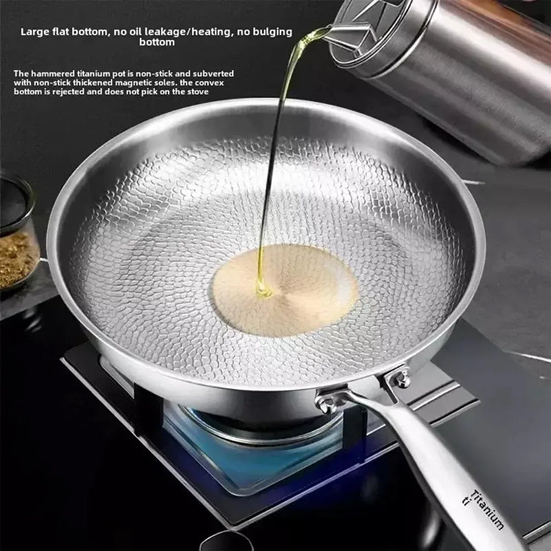 Crisporia Hammer-Forged Non-Stick Titanium Frying Pan