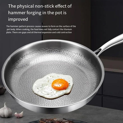 Crisporia Hammer-Forged Non-Stick Titanium Frying Pan