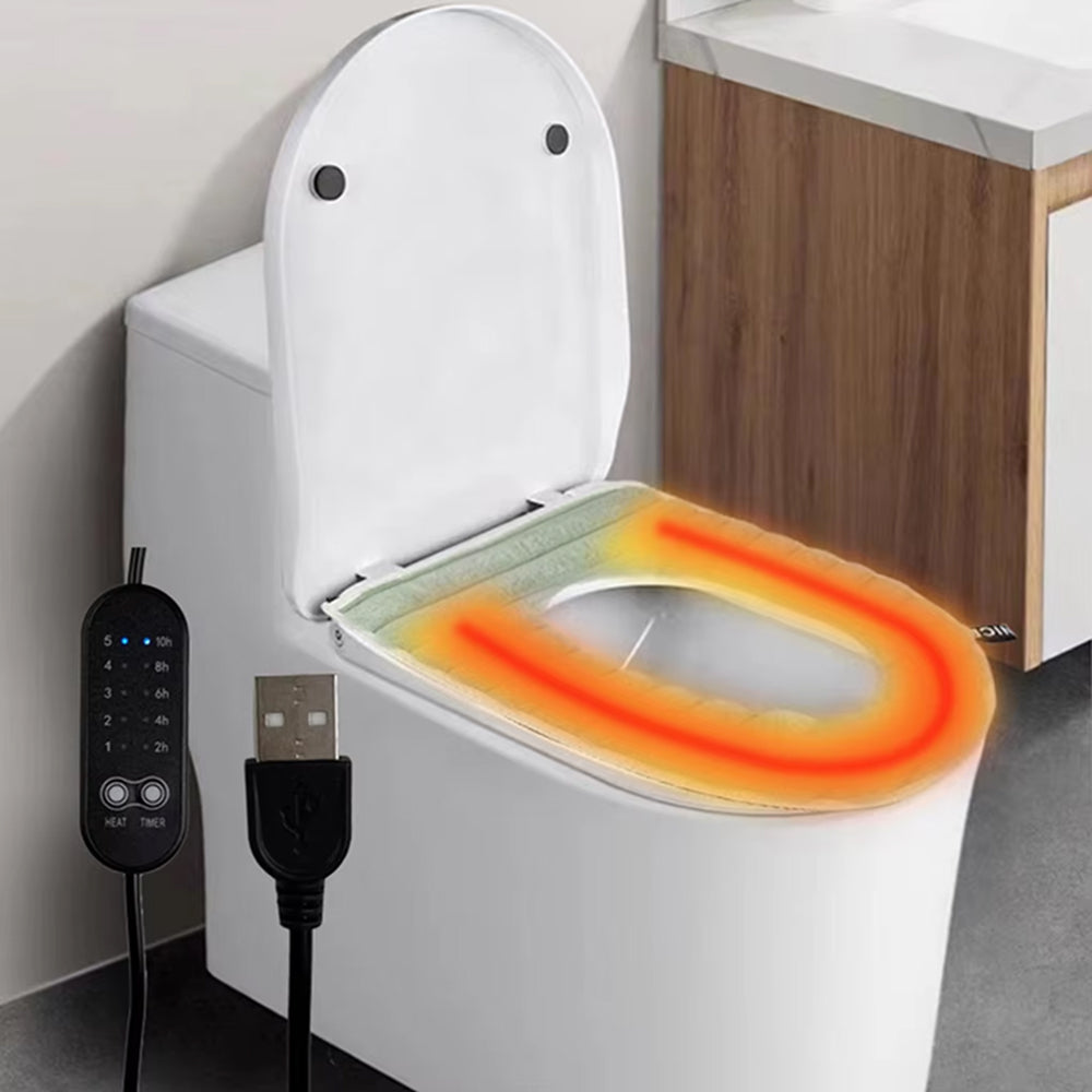 CushieFlow USB Heated Toilet Seat Cushion Cover