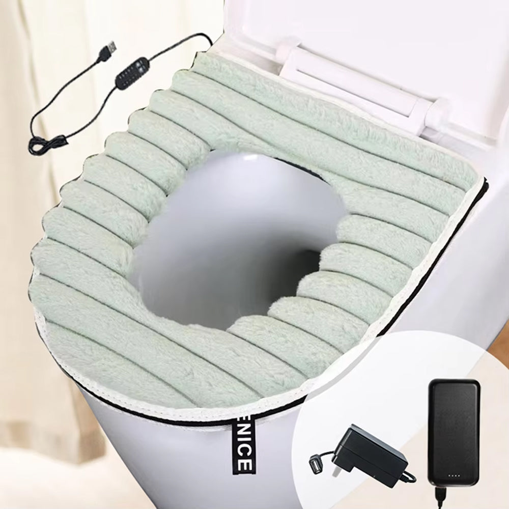 CushieFlow USB Heated Toilet Seat Cushion Cover