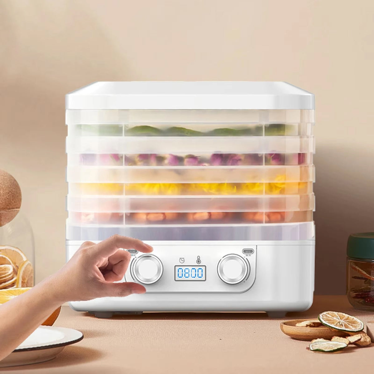 Dehyvex 5-Tray Professional Food Dehydrator for Jerky & Fruit