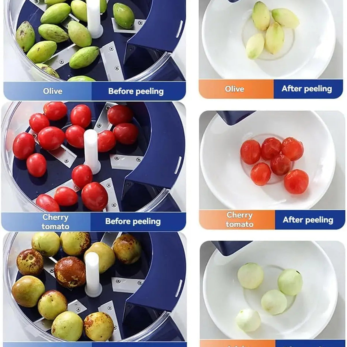 DeskiNax Automatic Peeling Machine for Grapes and Garlic