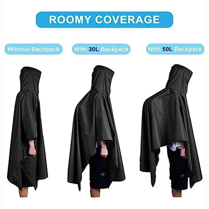 DryeeVox 3-in-1 Military Ripstop Rain Poncho