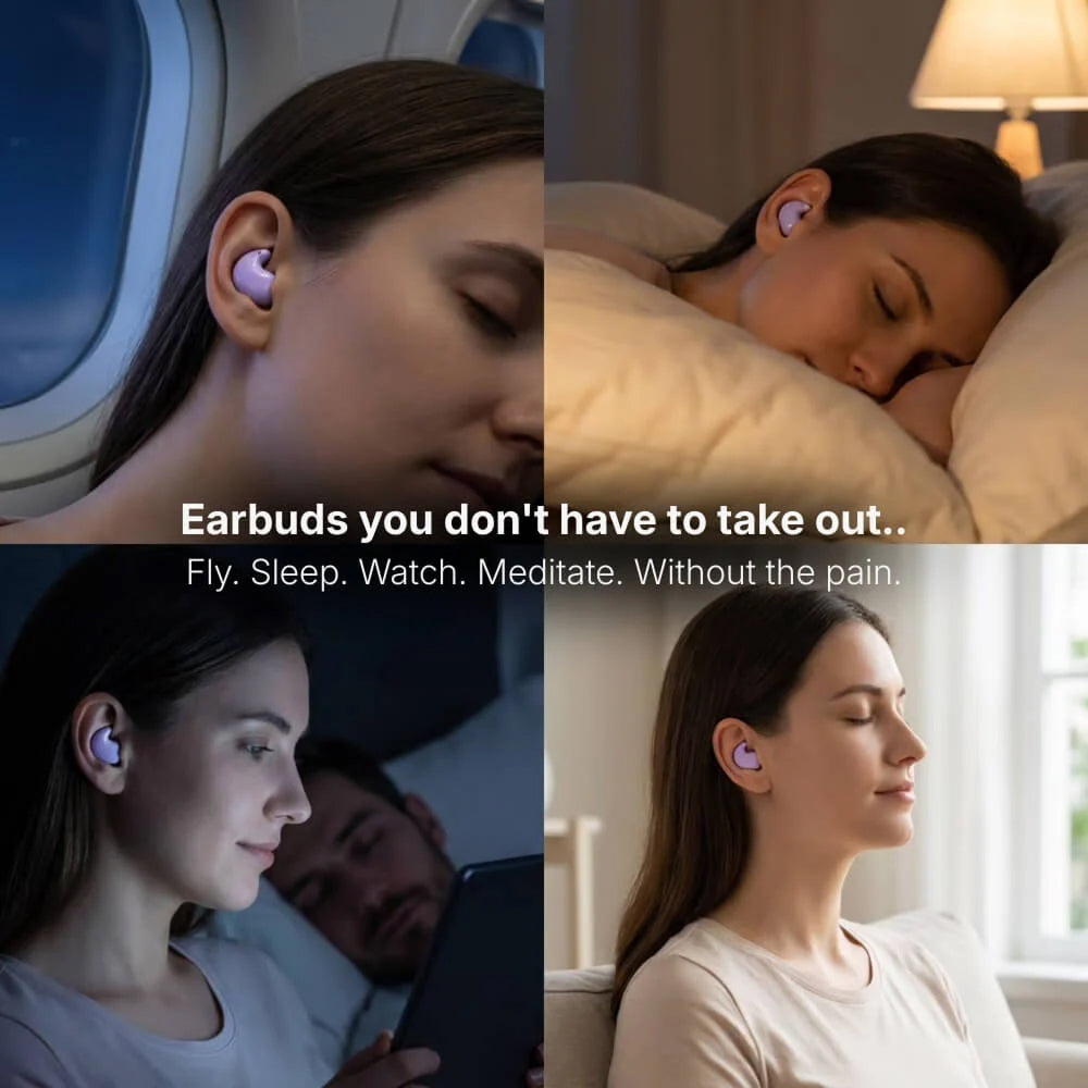 EarySoft Ergonomic 3.9g Comfort Earbuds with Bluetooth 5.3