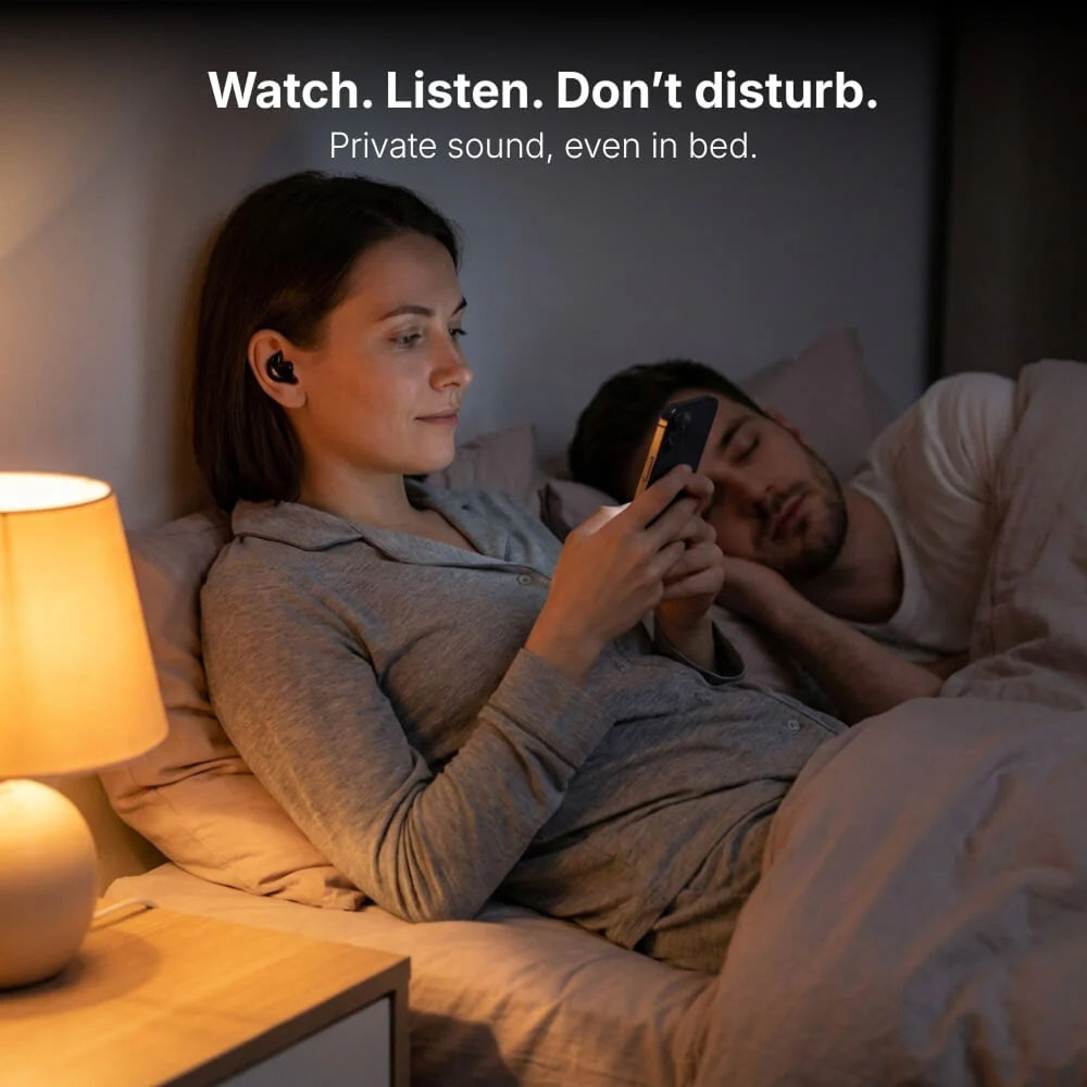 EarySoft Ergonomic 3.9g Comfort Earbuds with Bluetooth 5.3