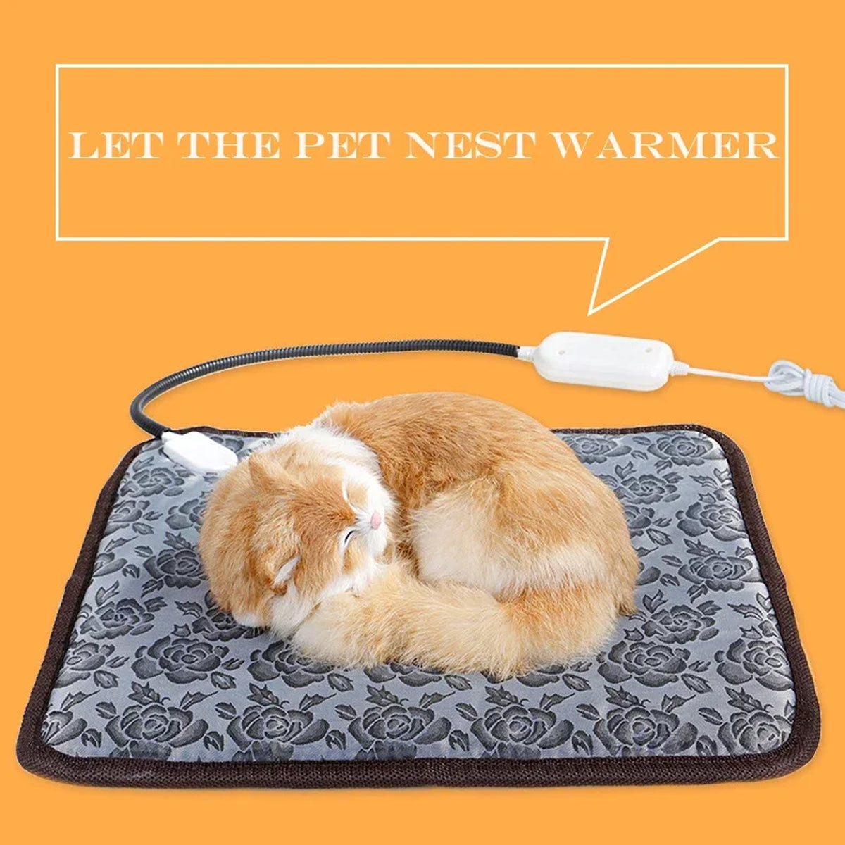 Firopup Pet Heat Pad | Waterproof Warming Mat with Anti-Bite Cord