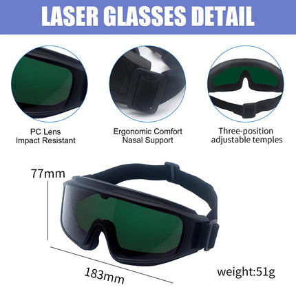 FotoNixex Professional Laser Safety Glasses for Fiber, YAG, and CO2