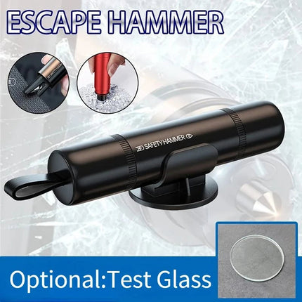 GlasiTeki 2-in-1 Car Escape Tool and Seatbelt Cutter