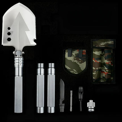 GraviRik Military-Grade Tactical Survival Shovel & Multi-Tool