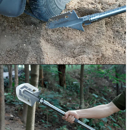 GraviRik Military-Grade Tactical Survival Shovel & Multi-Tool