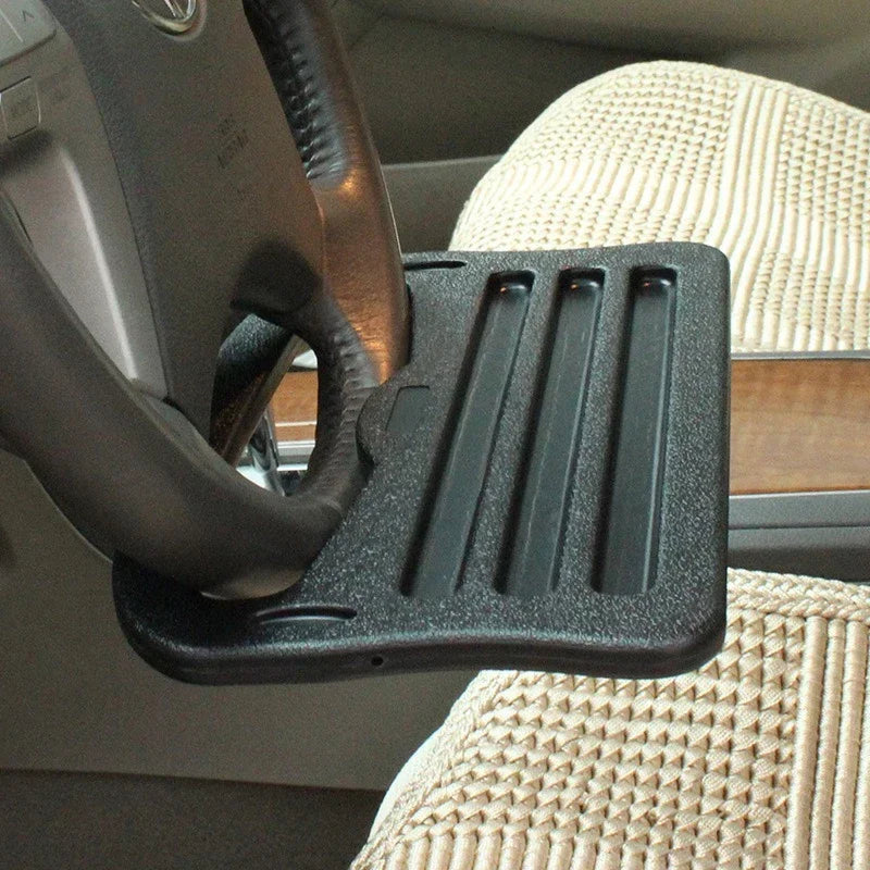 GripiDesk Mobile Car Desk and Steering Wheel Food Tray