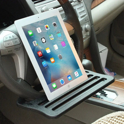 GripiDesk Mobile Car Desk and Steering Wheel Food Tray