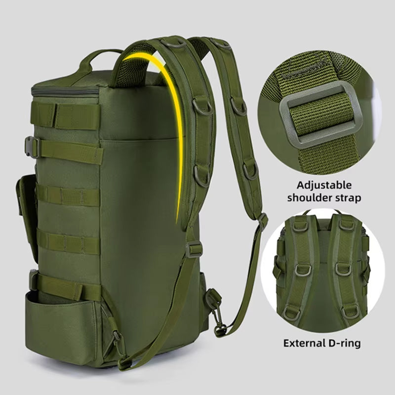 GripiLoft Tactical Fishing Backpack with Rod Holders