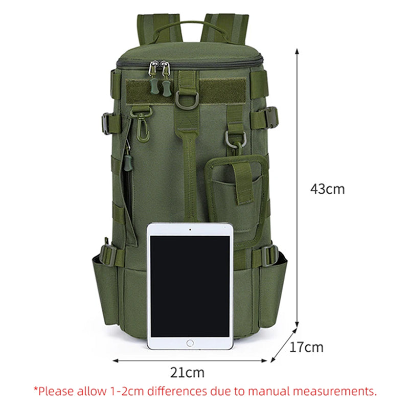 GripiLoft Tactical Fishing Backpack with Rod Holders