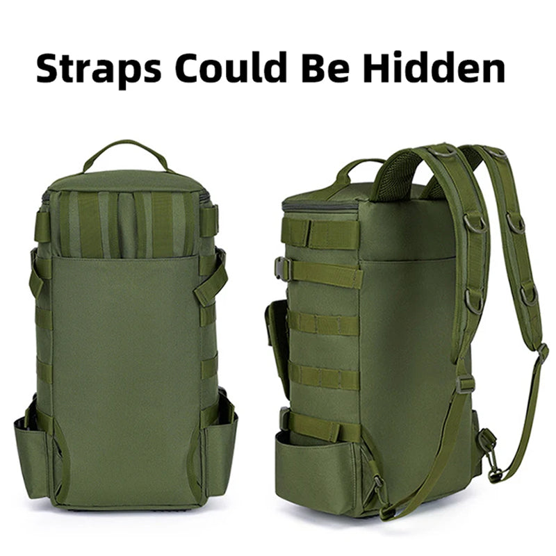 GripiLoft Tactical Fishing Backpack with Rod Holders