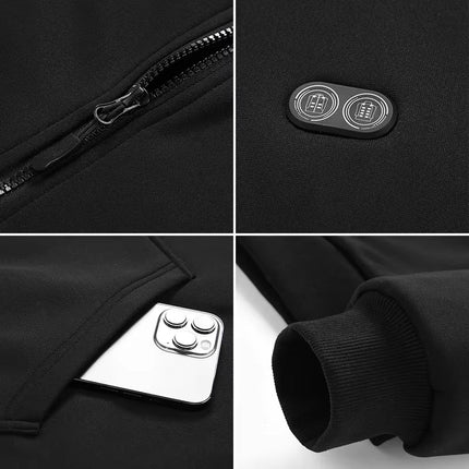 HoodyCoze 17-Zone Dual-Control Heated Hoodie for Winter