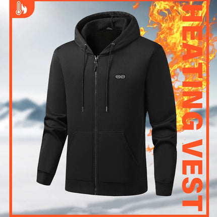 HoodyCoze 17-Zone Dual-Control Heated Hoodie for Winter