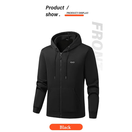 HoodyCoze 17-Zone Dual-Control Heated Hoodie for Winter