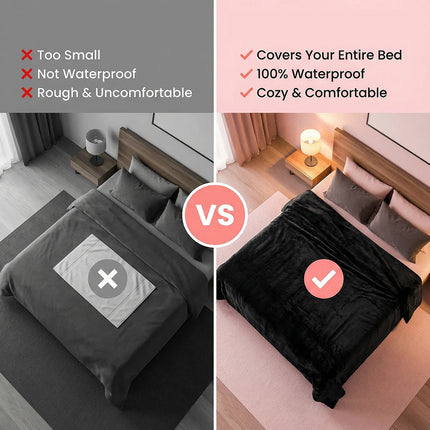 HydriWrap Silent Triple-Layer Waterproof Blanket for Furniture Protection