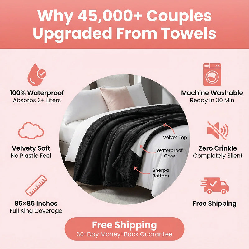 HydriWrap Silent Triple-Layer Waterproof Blanket for Furniture Protection