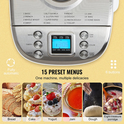 LoafyBake Automatic Bread Maker with Ceramic Pan