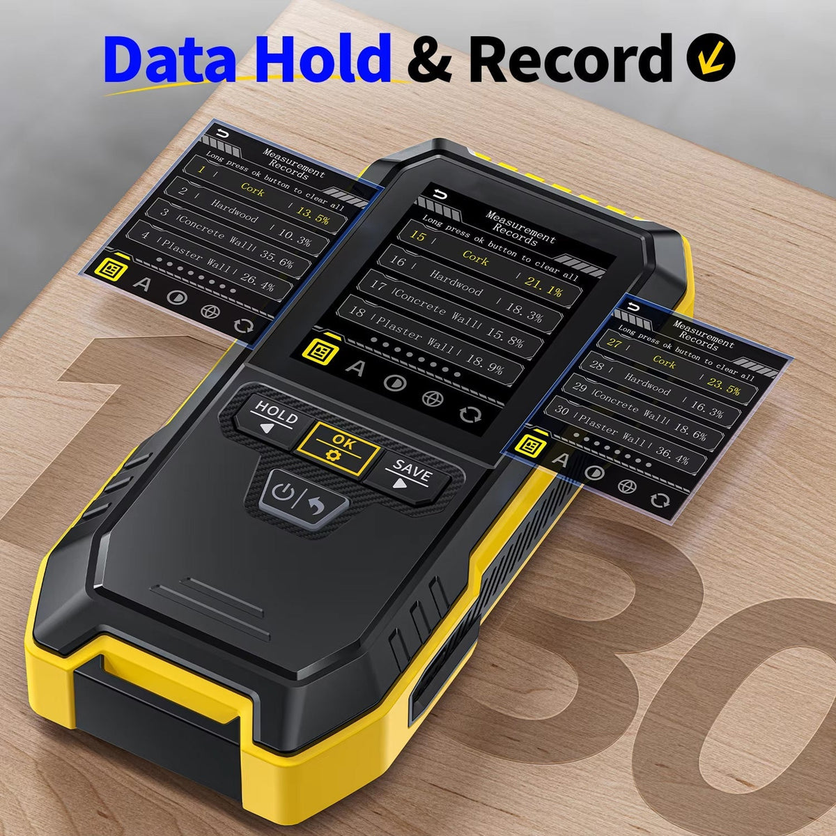 MoistoRex Non-Destructive Pinless Wood Moisture Meter