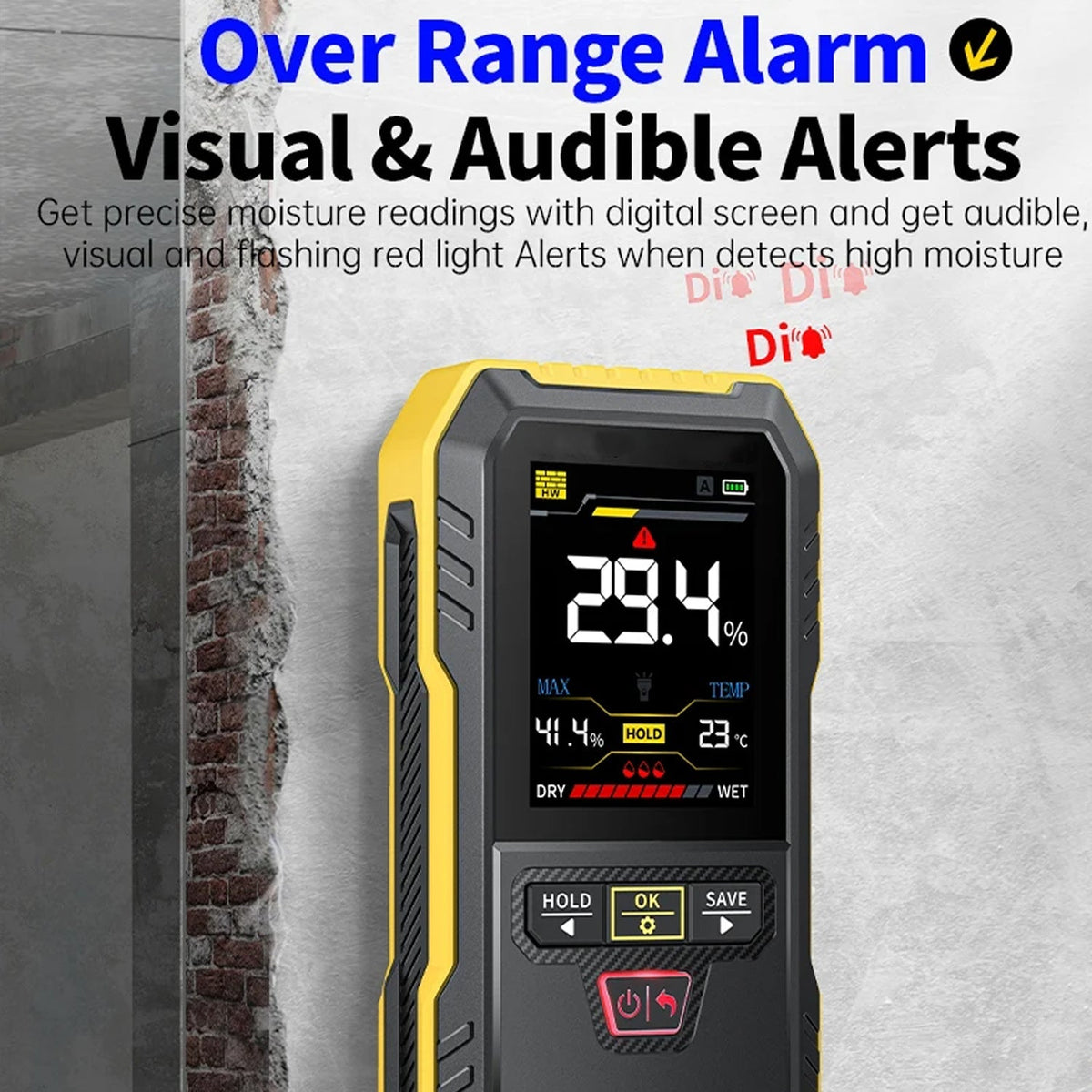 MoistoRex Non-Destructive Pinless Wood Moisture Meter