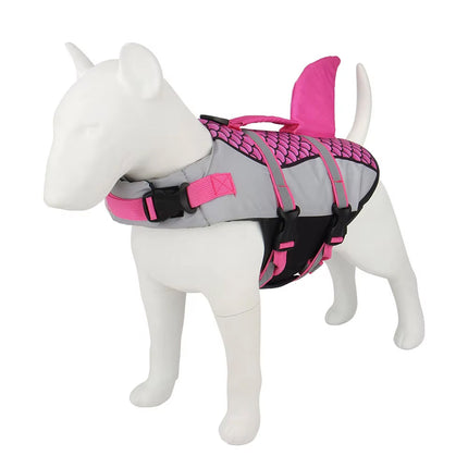 PawiFloat Shark Design Dog Life Jacket for Water Safety