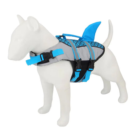 PawiFloat Shark Design Dog Life Jacket for Water Safety