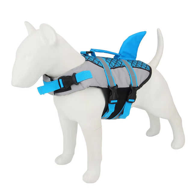PawiFloat Shark Design Dog Life Jacket for Water Safety