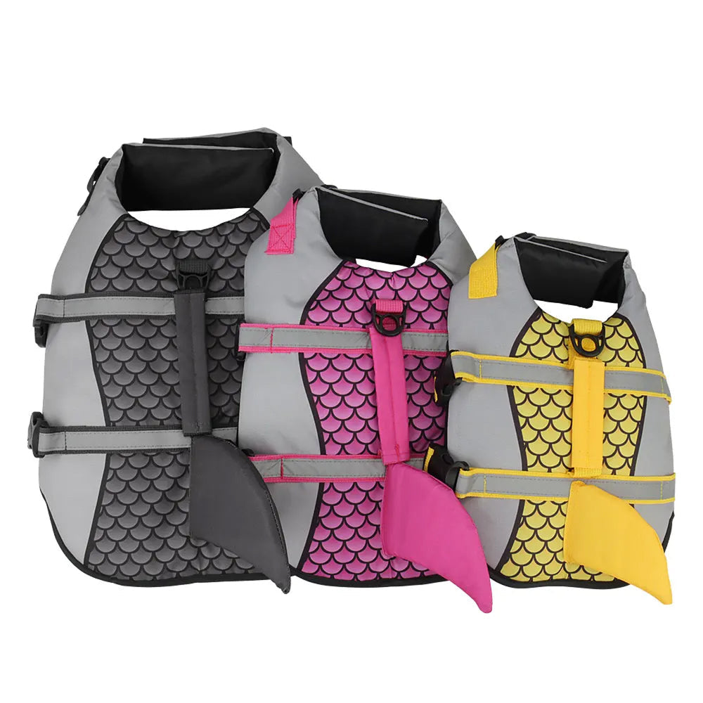 PawiFloat Shark Design Dog Life Jacket for Water Safety